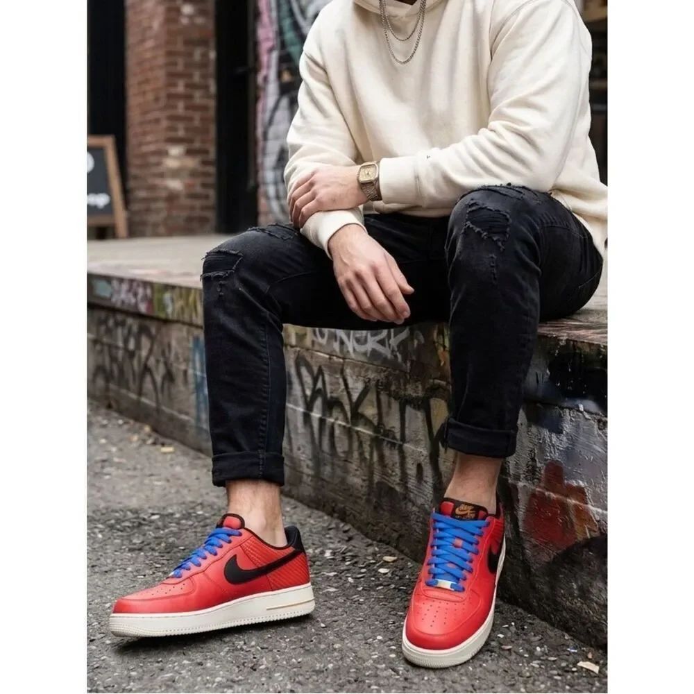 Nike Air Force 1 World Basketball Barcelona 2012 Red & Blue Men’s Size 9.5